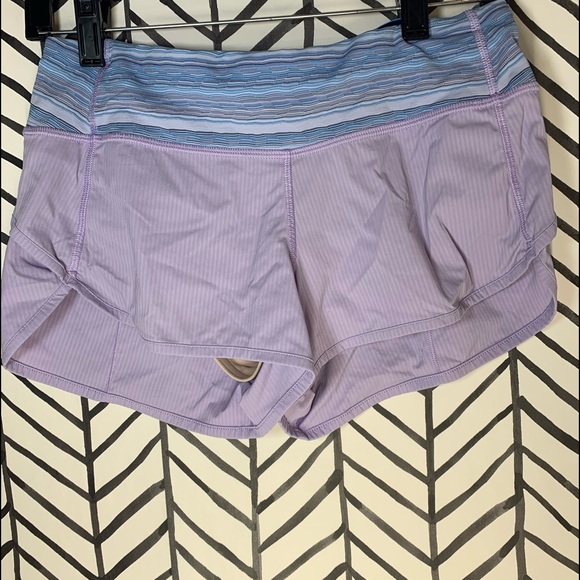 Lululemon speed shorts lilac wave twist caspian 4 - Picture 2 of 7